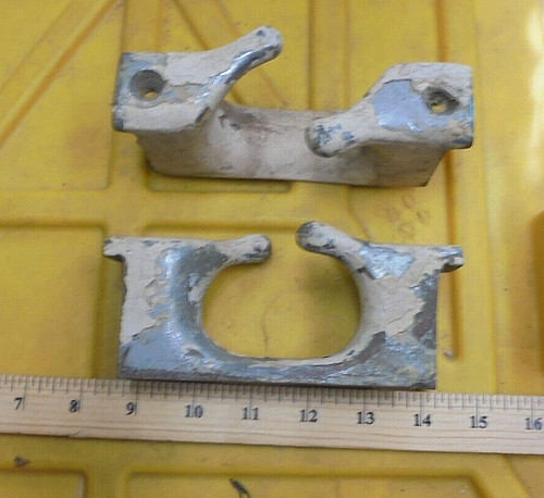 Vintage Bow Port Starboard LARGE BRONZE Chock Boat  cleats PAIR