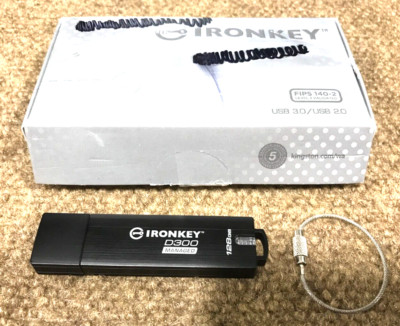 Kingston IronKey D300 128GB Secure USB3 Flash Drive IKD300M/128GB   ️  ️
