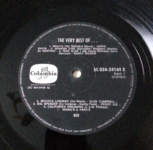 CLIFF RICHARD / GLEN CAMPBELL / MAMAS AND THE PAPAS Dutch EMI Columbia LP album - Picture 3 of 3