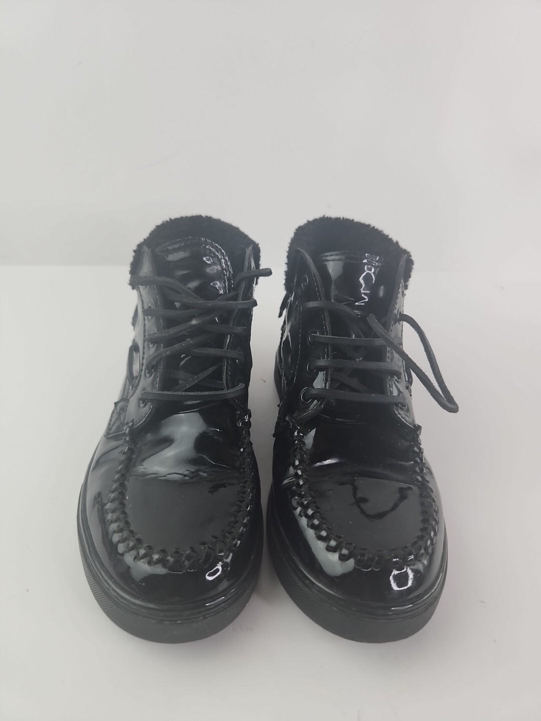 Sneakers alte da donna Saint Laurent SL 10H nere in pelle verniciata taglia 37 5