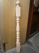 Stair Newel Posts Graceful Flows Carved Woode...