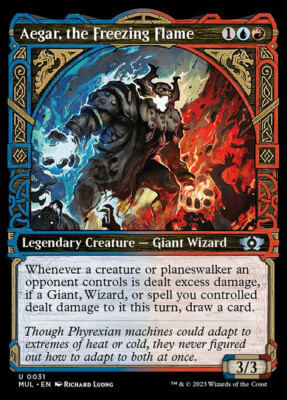 MTG AEGAR, THE FREEZING FLAME 31 FOIL EXC - THE GEFRORENE FLAMME - MUL EN