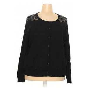 black tight cardigan