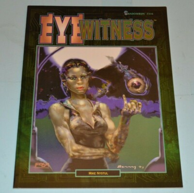 RPG Buch für Shadowrun 1. & 2. Auflage AUGENZEUGE ein Abenteuer / Szenario FASA Bk