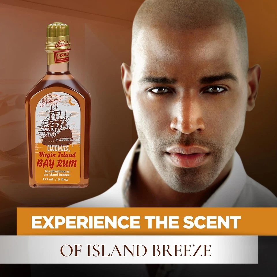 Colonia de afeitado de ron Pinaud Virgin Island Bay, fragancia para después del afeitado, 6 fl oz Foto 2 de 4