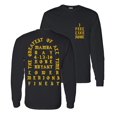 I Feel Like Kobe - Kanye West - I Feel Like Pablo - Black Long Sleeve T Shirt