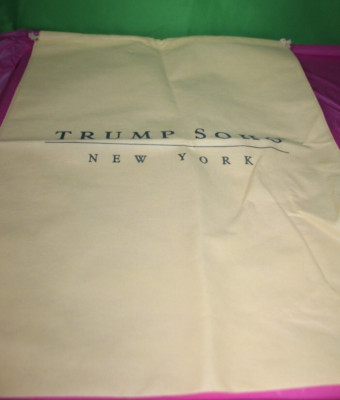Trump Soho New York Dust Garment Shoe Bag Beige 25 x 19