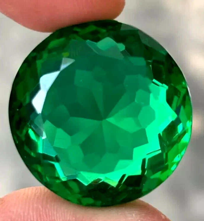 92.65 Ct. Large Green Colombian Emerald Round Cut Loose Gemstone Gift for Women - Image 3 of 4