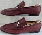 Gucci 147825 Tom Ford Era Burgundy Guccissima Horsebit Loafers Gucci 10 US 10.5 — photo 2