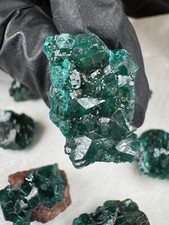 35 Karat Dioptas Edelstein Natur Glänzende Qualität Kongo Katanga