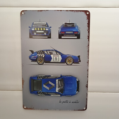 Renault Alpine A 310 Parts Service Blechschild Klassik Retro Emblem 30x20 cm