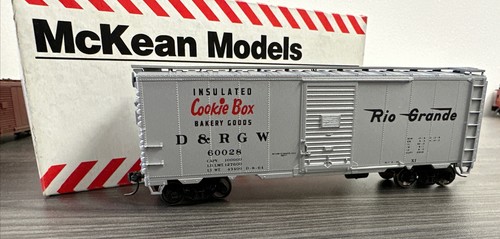 McKean RTR HO #4006 PS-1 Caja Coche D&RGW Caja de Galletas con Acopladores Kadee Construidos | Zustand: Used