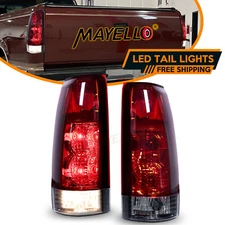 Tail Lights for 1988-1998 Chevy GMC C/K 1500 2500 3500 Tahoe Red Brake Lamps DOT