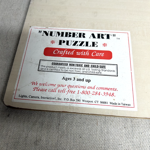 Number Art Puzzle Lights, Camera, Interaction, Wooden Shaped Pieces eBay