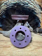 1- Easy grip Double-sided Purpleheart Turkey Call Pot only  unfinished  DS8PH