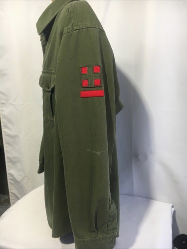 Camisa Polo Ralph Lauren Botón Ejército Militar OG 107 Hombres XL Espiga. - Imagen 3 de 10
