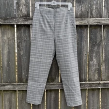 Shinestar Gray Plaid Pull On Stretch Pants XL
