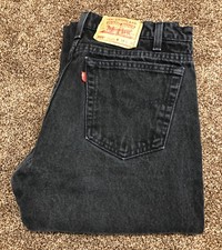Levis 505 34X36 BLACK jeans Early '90s Made in the USA EXCELLENT 25-30 YRS OLD
