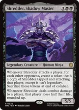NM Shredder, Shadow Master, MTG, TMNT Command...