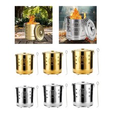 Brenntonne aus Edelstahl für Terrasse und Garten