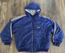 Vintage Reversible Adidas Jacket Fleece Size Large