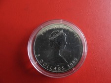 * Canada Maple Leaf 5 Dollars 1989 Silver * (1 oz .999) (Schub13) 117.68 per troy oz