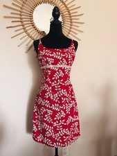 Vintage 1990s Red & White Lead No Boundaries Mini Sundress Size Medium