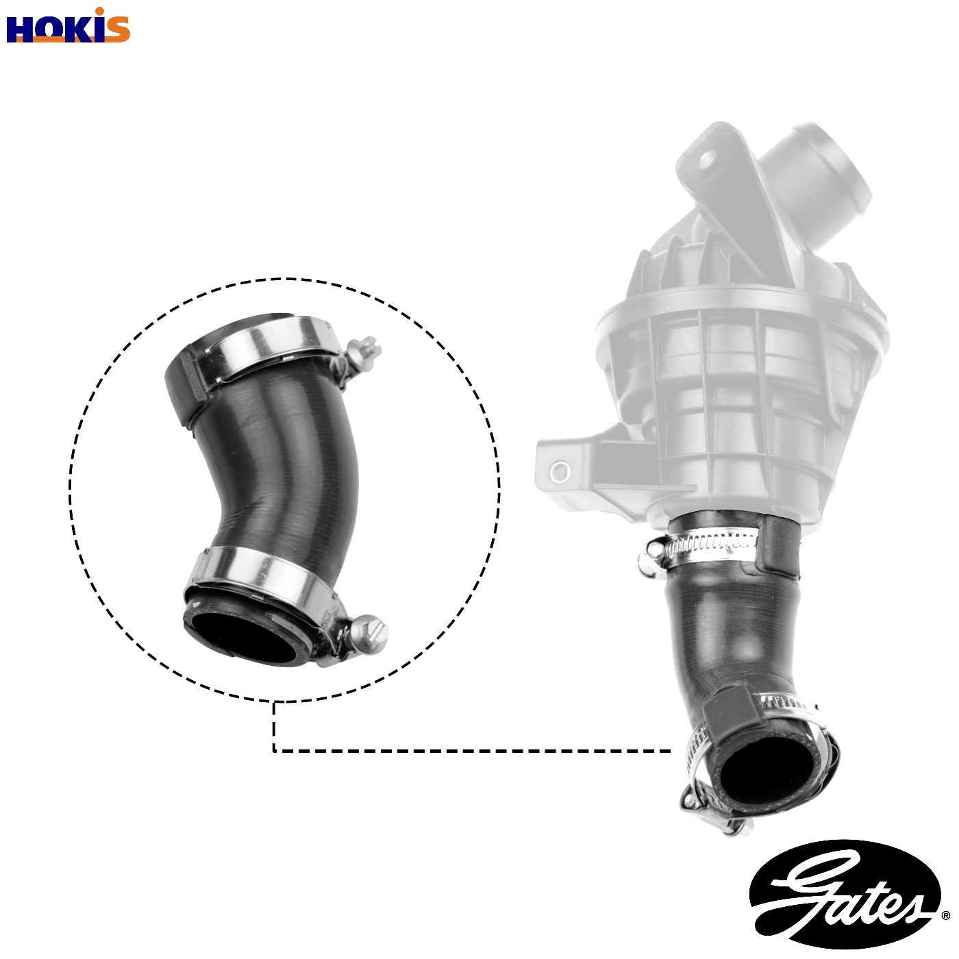 GATES-OE 09-1054 Charge Air Hose for CITROËN,PEUGEOT - Image 10