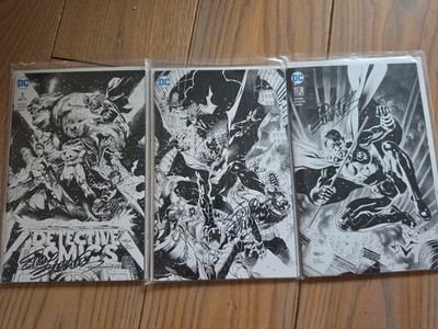 Batman Detective Comics Rebirth 1 - 3 Panini (2017) 3x Sig. Eddie Barrows F16