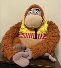 Rare HTF Vintage King Louie stuffed animal Disney The Jungle Book Toy Plush