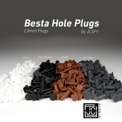 Ikea BESTA Bookshelf Hole Plugs Pack Cover Caps White Black Wardrobe Besta 2.8mm