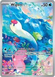 Wiglett 206/198 Illustration Rare Holo Scarlet & Violet Base Set