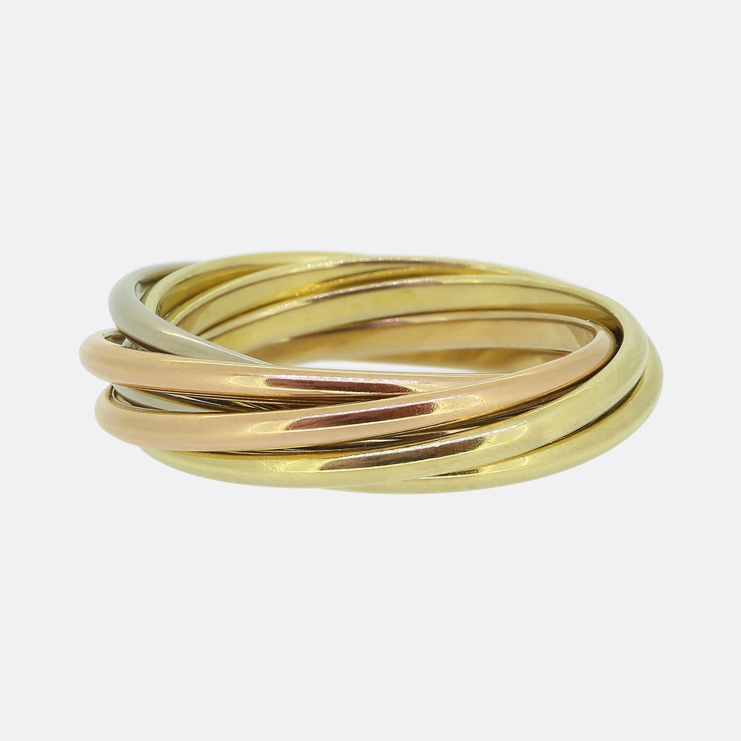 Cartier Trinity Seven Row Ring Size N (54)