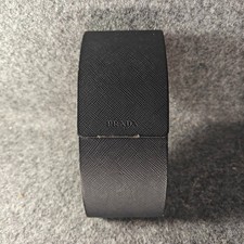 Prada Sunglasses Case Black Semi  Hard Shell Authentic PREOWNED