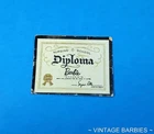 Vintage Barbie Doll Registered Nurse #991 Diploma Excellent ~ 1960's