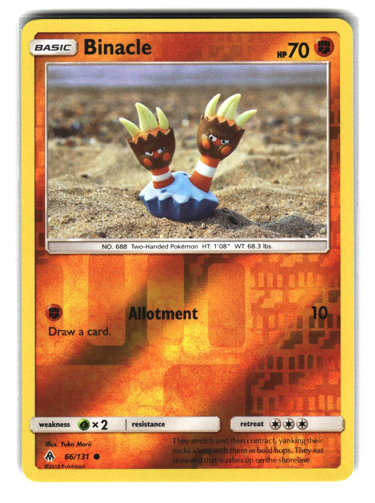 Binacle 66/131 Forbidden Light Pokemon Card Reverse Holo