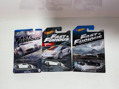 Hot Wheels FNF Bugatti Veyron- Lamborghini Gallardo - 08' Dodge Charger SRT8 A28