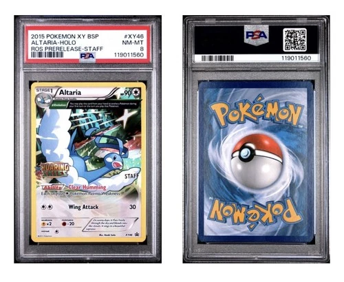 Black Star Promo Altaria XY46 Roaring Skies Prerelease STAFF PSA 8