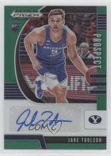 2020-21 Panini Prizm Draft Picks Prospect Green Jake Toolson #PA-JT Auto ng3