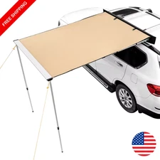 Retractable Car Side Awning Waterproof Sun Shade for SUV Truck Van Camper