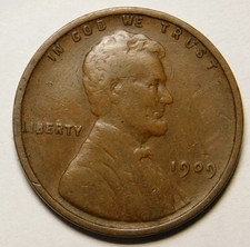 1909-P Lincoln Wheat Cent Penny G/VG X-237/366