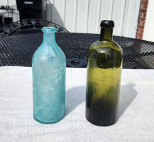 2 Bitters Bottles, J. WALKERS / V.B. &  HUNYA...