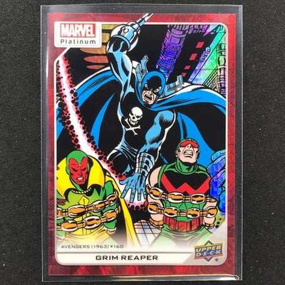 2023 Marvel Platinum Grim Reaper High Series Base Red Prism 140/199 #137