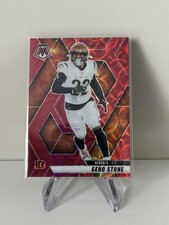 2025 Panini Football Mosaic Geno Stone Red Scope Prizm #186 Cincinnati Bengals