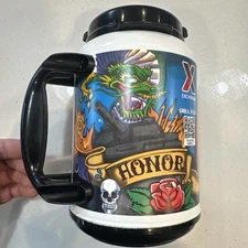 Whirley Chill Fest Travel Mug  XM-44 W Straw Made In USA Honor, Loyalty, Freedom