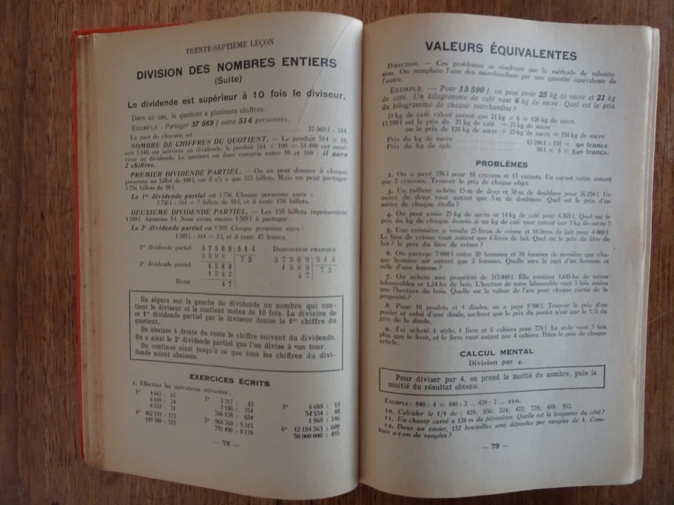 ARITHMÉTIQUE, Fin d'études primaires, Certificat d'Études, 1950 - Photo 4/4