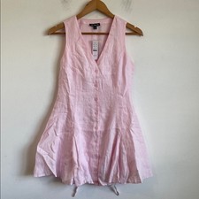 J. Crew Linen mini dress Size 2 Petite Pink Garment