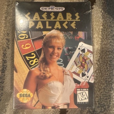 Caesars Palace Sega Genesis Virgin Interactive Feature Casino & Cards V-Seam MIB