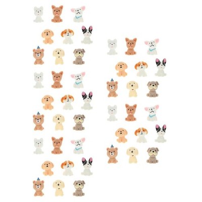 5 Count Figuren Hund Spielzeug Hundewelpen Mini-Harztier Welpenstatue