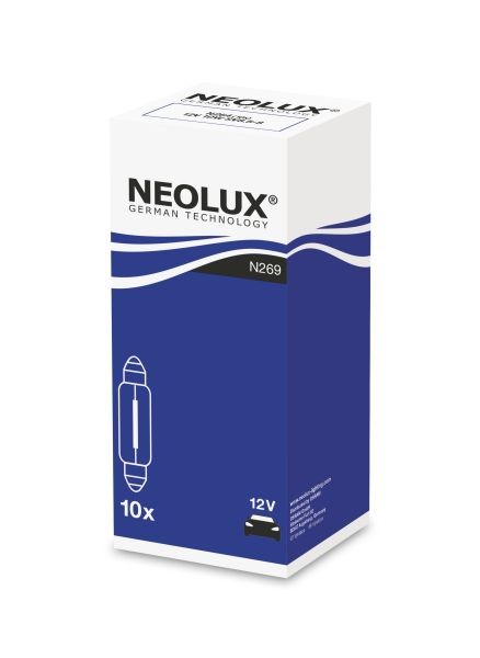 Fits NEOLUX NLX269 K10SZT Light bulb C10W (10 pcs) 12V 10W Light bulb ⭐UK Stock⭐